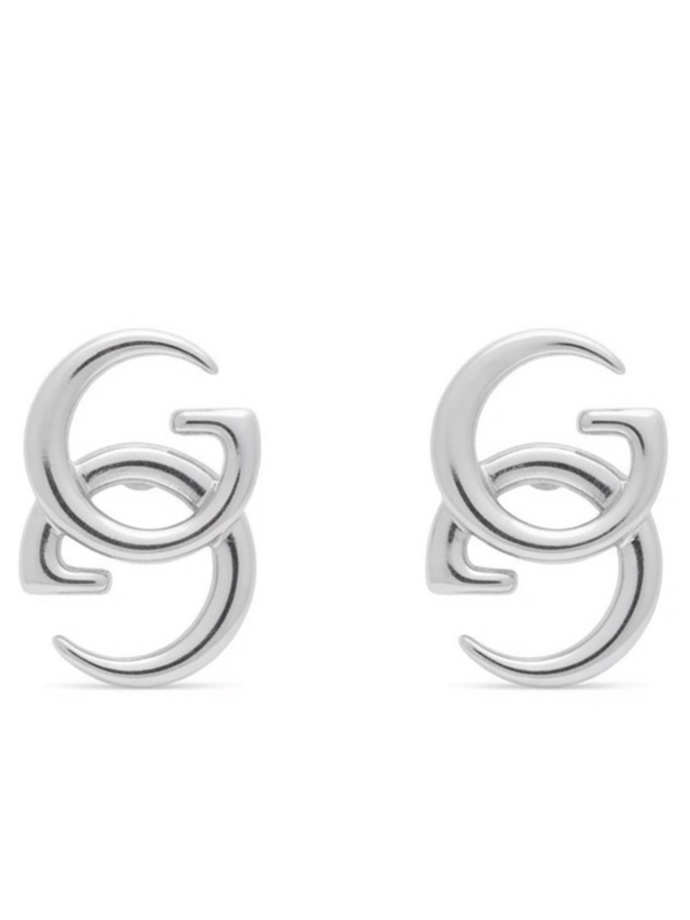 Metallic GG Logo Stud Earrings